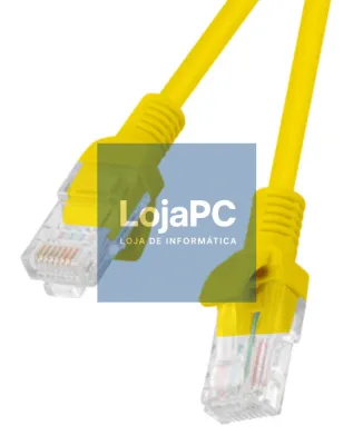 Lanberg PCU6-10CC-0025-Y cabo de rede Amarelo 0,25 m Cat6 U/UTP (UTP)