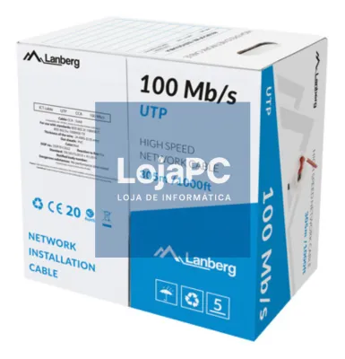 Lanberg LCU5-10CC-0305-R cabo de rede Vermelho 305 m U/UTP (UTP)