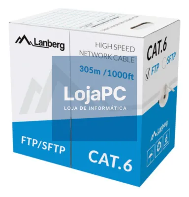 Lanberg LCF6-11CU-0305-S cabo de rede Cinzento 305 m Cat6 F/UTP (FTP)
