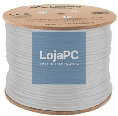 Lanberg LCUF6L-11CU-0305-S cabo de rede Cinzento 305 m Cat6a U/FTP (STP)