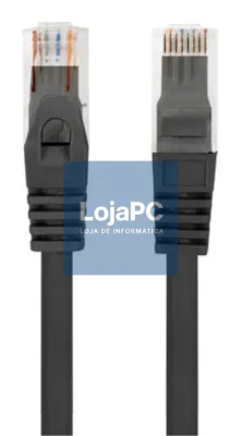 Lanberg PCU6-10CU-0100-BK cabo de rede Preto 1 m Cat6 U/UTP (UTP)