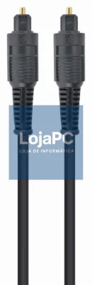 Gembird Toslink, 2m cabo de audio Preto