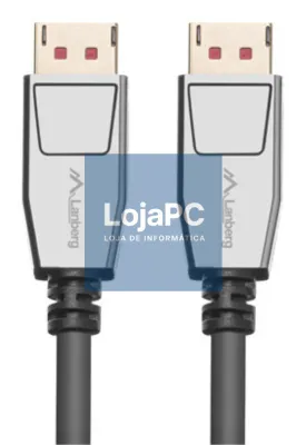 Lanberg CA-DPDP-20CU-0018-BK cabo DisplayPort 1,8 m Preto, Prateado