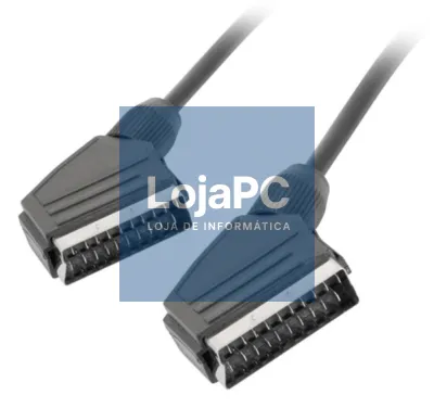 Lanberg CA-EUEU-10CC-0018-BK cabo EUROCONECTOR 1,8 m SCART (21-pin) Preto