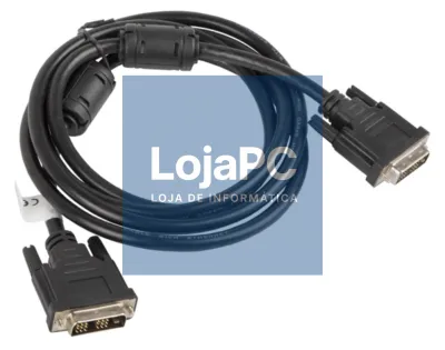 Lanberg CA-DVIS-10CC-0018-BK cabo DVI 1,8 m DVI-D Preto