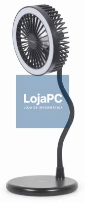 Gembird TA-WPC10-LEDFAN-01 ventoinha Preto
