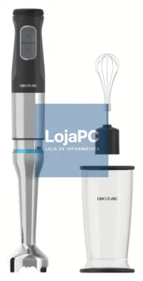 Cecotec 03960 licuadora Batidora de inmersión 1200 W Preto, Acero inoxidable