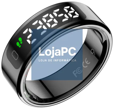 Leotec LESR01K08 rastreador de actividad LED Anillo inteligente rastreador de actividad IPX8 Preto
