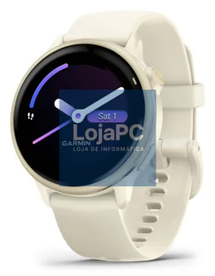 Garmin vívoactive 6 3,05 cm (1.2") AMOLED 42 mm Digital 390 x 390 Pixeles Ecrã táctil Branco Wifi GPS (satélite)
