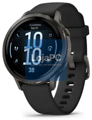 Garmin Venu 4 3,05 cm (1.2") AMOLED 41 mm Digital 390 x 390 Pixeles Ecrã táctil Preto Wifi GPS (satélite)
