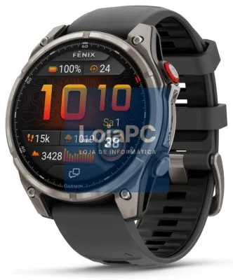 Garmin fenix 8 Pro 3,56 cm (1.4") AMOLED 47 mm Digital 454 x 454 Pixeles Ecrã táctil Grafito, Titânio Wifi GPS (satélite)