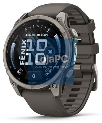 Garmin fenix 9 3,56 cm (1.4") AMOLED 47 mm Digital 454 x 454 Pixeles Ecrã táctil Titânio Wifi GPS (satélite)
