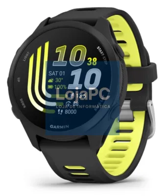 Garmin Forerunner 170 3,05 cm (1.2") AMOLED 30 mm Digital 390 x 390 Pixeles Ecrã táctil Preto GPS (satélite)