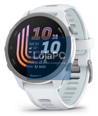 Garmin Forerunner 170 3,05 cm (1.2") AMOLED 30 mm Digital 390 x 390 Pixeles Ecrã táctil Branco GPS (satélite)