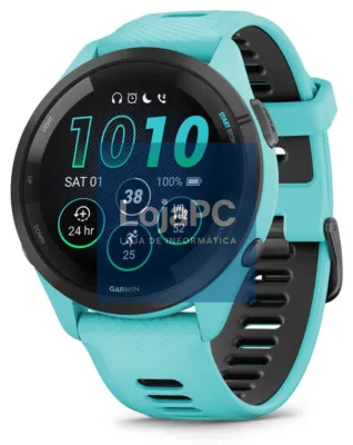 Garmin Forerunner 265 3,3 cm (1.3") AMOLED 46 mm Digital 416 x 416 Pixeles Ecrã táctil Preto, Azul Wifi GPS (satélite)