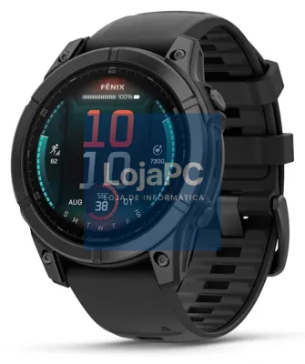 Garmin Fenix E 3,3 cm (1.3") AMOLED 47 mm Digital 416 x 416 Pixeles Ecrã táctil Preto Wifi GPS (satélite)