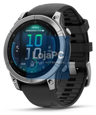 Garmin Fenix E 3,3 cm (1.3") AMOLED 47 mm Digital 416 x 416 Pixeles Ecrã táctil Acero inoxidable Wifi GPS (satélite)