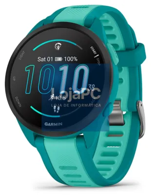 Garmin Forerunner 165 Music 3,05 cm (1.2") AMOLED 43 mm Digital 390 x 390 Pixeles Ecrã táctil Turquesa GPS (satélite)