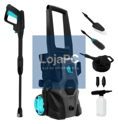 Cecotec 08137 Limpiadora de alta presión o Hidrolimpiadora Vertical Eléctrico 468 l/h 1600 W Preto, Cinzento