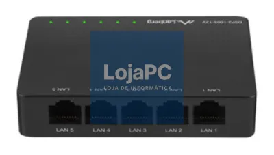 Lanberg DSP2-1005-12V switch No administrado Gigabit Ethernet (10/100/1000) Preto