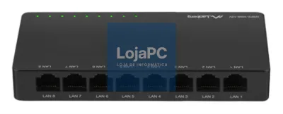 Lanberg DSP2-1008-12V switch No administrado Gigabit Ethernet (10/100/1000) Preto