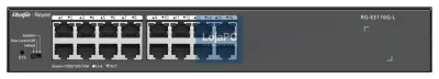 Ruijie Networks RG-ES116G-L switch No administrado L2 Gigabit Ethernet (10/100/1000) Preto