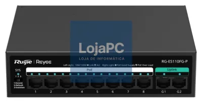 Ruijie Networks RG-ES110FG-P switch No administrado L2 Fast Ethernet (10/100) Energia sobre Ethernet (PoE)
