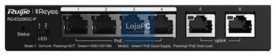 Ruijie Networks RG-ES206GC-P switch Gigabit Ethernet (10/100/1000) Energia sobre Ethernet (PoE) Preto