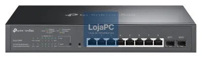 TP-Link Omada TL-SG2210MP Gerido L2/L2+ Gigabit Ethernet (10/100/1000) Energia sobre Ethernet (PoE) 1U Preto