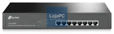 TP-Link TL-SG1008MP switch No administrado Gigabit Ethernet (10/100/1000) Energia sobre Ethernet (PoE) Preto