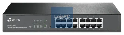 TP-Link TL-SG1016DE Gerido L2 Gigabit Ethernet (10/100/1000) 1U Preto
