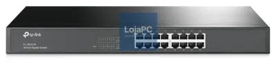 TP-Link TL-SG1016 No administrado Gigabit Ethernet (10/100/1000) 1U Preto