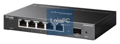 TP-Link Omada ES206X-M2 switch Gerido L2 2.5G Ethernet (100/1000/2500) Montaje en parede/secretária Preto