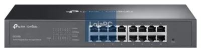 TP-Link Omada ES216G switch Gerido L2 Gigabit Ethernet (10/100/1000) Preto