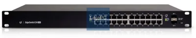 Ubiquiti Networks ES-24-250W switch Gerido L2/L3 Gigabit Ethernet (10/100/1000) Energia sobre Ethernet (PoE) 1U Preto