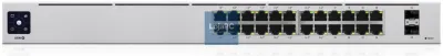 Ubiquiti UniFi 24-Port PoE Gerido L2/L3 Gigabit Ethernet (10/100/1000) Energia sobre Ethernet (PoE) 1U Prateado