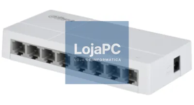 Dahua Technology PoE DH-SF1008L switch No administrado Fast Ethernet (10/100) Energia sobre Ethernet (PoE) Secretária Cinzento claro