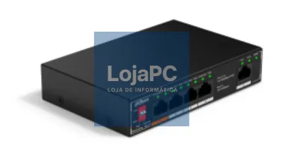 Dahua Technology PoE DH-SF1005 switch No administrado L2 Fast Ethernet (10/100) Energia sobre Ethernet (PoE) Montaje en parede/secretária Preto
