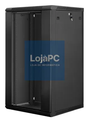 Lanberg WF01-6622-10B armário rack 22U Bastidor de parede Preto
