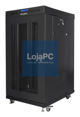 Lanberg FF01-8822-23BL armário rack 22U Rack o bastidor independiente Preto