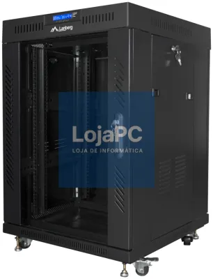 Lanberg FF01-6615-12BL armário rack 15U Rack o bastidor independiente Preto