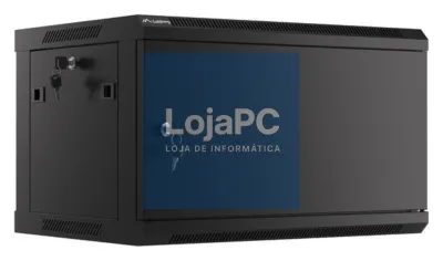 Lanberg WF01-6406-00B armário rack 6U Bastidor de parede Preto