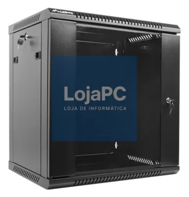 Lanberg WF01-6412-10B armário rack 12U Bastidor de parede Preto
