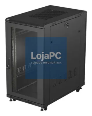 Lanberg FF01-6022-23B armário rack 22U Rack o bastidor independiente Preto