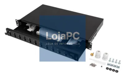 Lanberg FOP1-12SD-LQB panel de parcheo 1U