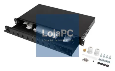 Lanberg FOP1-12SS-LDB panel de parcheo 1U