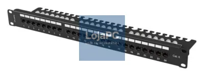 Lanberg PPU6-1124-B panel de parcheo 1U