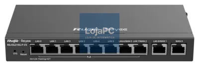 Ruijie Networks RG-EG210G-P-V3 router Gigabit Ethernet Preto