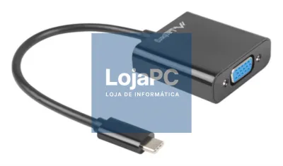 Lanberg AD-UC-VG-01 Adaptador gráfico USB 1920 x 1200 Pixeles Preto