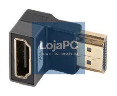 Lanberg AD-HDMI-07 adaptador de cabo de vídeo HDMI tipo A (Padrão) Preto, Prateado